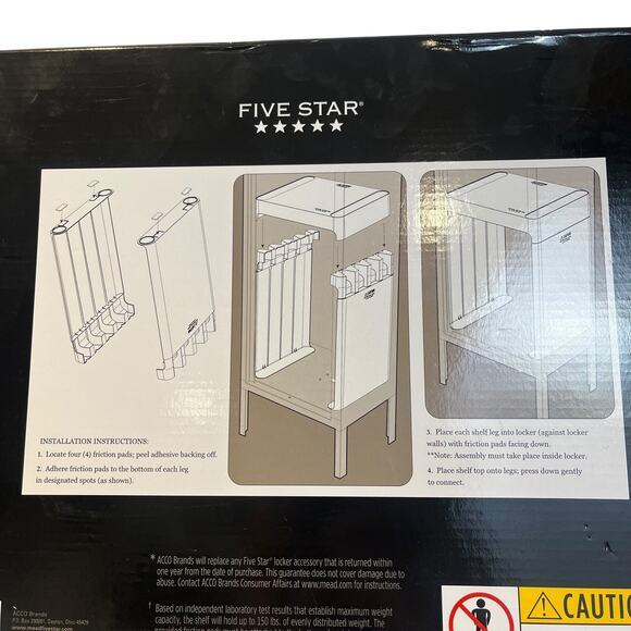 Five Star Stackable Locker Shelf For Locker Organization - Picture 3 of 3